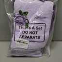 3 Pcs Purple Rose Hand Towels Lavender Purple Bathroom Decor Embroidered Floral Farmhouse Decorative Towels for Bathroom Kitchen Decor, 100% Cotton, 13. 3 x 29. 5''