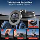 Car Phone Holder Mount, 108LBS Vacuum Suction for MagSafe Car Mount, 3000gf Magnetic 360 Adjustable Carbon Fiber Phone Holders for Your Car for iPhone 17 Pro Ma/17/16/15/14/13/12, Desk & Gym