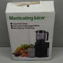 Cold Press Juicer, 5.5inch Wide Feed Chute Juicer Machine, Slow Masticating Juicer for Whole Vegetables & Fruits, Black