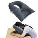 Anti-Cellulite New Upgrade Face Down Pillow After Eye Surgery, Adjustable Height Prone Prone Pillow Face Down Sleep, Retina Lying Pillow, Eye Surgery Support Equipment, Gray