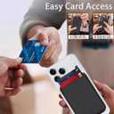 for MagSafe Wallet, Strongest Magnetic Card Holder for iPhone 17, iPhone 16/15/14/13/12 Series, Leather Magnetic Phone Wallet with Powerful Magnets, RFID Blocking, Fit 1-3 Cards, Red