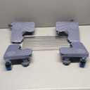 Upgraded Double Fixed Rods, Heavy-Duty Adjustable Washer Stand 18.1-24.8 with 4 Locking Wheels & 4 Strong Feet - Supports up to 660 lbs, Ideal for Washer, Dryer & Mini Fridge