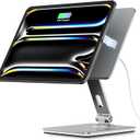 Magnetic Charging Stand for iPad Pro 11" / iPad Air 11" M2 M3, Foldable Aluminum Alloy Tablet Holder with Magnetic Charging Compatible with IPad Pro 11" 1st/2nd/3rd/4th Gen & i Pad Air 11" 4th/5th Gen