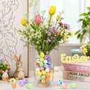 100 Pcs Foam Easter Egg Decoration 3-4 cm DIY Fake Eggs Artificial Foam Bird Eggs Garden Bird Nest Decor Easter Party Decorations Home Decor