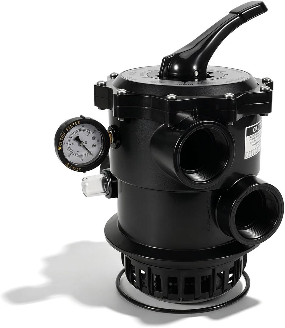 261185 Clamp Style Multi-Port Valve Compatible with Pentair Tagelus TA 100D Pool and Spa Sand Filter,2-Inch 6-Way Top Mount Control Valve