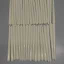 flamecan Ivory Taper Candles, Set of 40 Unscented and Smokeless 10 Inch Taper Candles Long Burning, Paraffin Wax with Cotton Wicks for Burning Approxinately 7-8 Hours Time