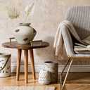 Uguisu Farmhouse vase for Home Decor. Ceramic vase, Vintage Style, Suitable for Table Decoration. Pottery Shop Decoration Gray-Brown(Small)