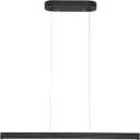 31.5" Black Linear Pendant Light Wooden Led Linear Pendant Light Fixtures Ceiling Hanging Dimmable Pendant Lights for Dining Room Kitchen Island Pool Table Lights Black Wood FinishKitchen Lights
