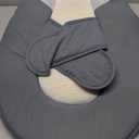 Rootling Baby Feeding Pillow, Anti Overflow Feeding Pillow for Reducing Spit-Up, Safety Nursing Pillow, Baby Lounger Reflux Wedge Breastfeeding, Removable top and Bottom (Gray, Small)