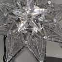 Kurt Adler 10-Light 8-Point Star Christmas Treetop, 8-Inch, Clear