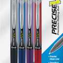 Pilot Precise V10 Retractable Rolling Ball Pens, Bold Point, 1.0 mm, Assorted, Pack Of 4 Pens