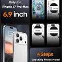 2 x SPIDERCASE for iPhone 17 Pro Max Case, Magnetic Translucent Matte Case with 2PCS Tempered Glass Screen Protector Slim Phone Case for iPhone 17 Pro Max 6.9'', Black