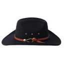 GRNUS Men Women Wide Brim Western Cowboy Cowgirl Hats with Buckle Belt (US, Alpha, One Size, Black-#3)