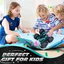Tecnock Remote Control Car, 2.4GHz RC Cars with USB-C Easy Charging, 4WD Double Sided 360 Rotates and Flips RC Stunt Car, Toys Gift for Boys and Girls Ages 6-8, 8-12