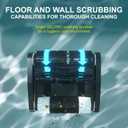 8streme Black Pearl Ultra Robotic Pool Cleaner Battery-Powered Inground Vacuum for Pools Up to 10 Ft Deep Wall Climber 150 Min Runtime 7 Quart Top Load Filter 