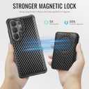 for Samsung Galaxy S26 Ultra Case Wallet Compatible with Magsafe, RFID Blocking Magnetic Card Holder 2 in 1 Detachable Kickstand Shockproof Phone Case for Galaxy S26 Ultra 6.9" Carbon Black