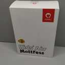 QPAU Inflatable Toddler Travel Bed with Tent  Lightweight Blow Up Kids Air Mattress with Hand Pump  Indoor & Outdoor Portable Sleeping Solution for Camping, Travel, Home, Grandmas  Ages 3+ (A-Khaki Gray)