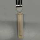 Sammons Preston Plastic Handle Swivel Fork, Adaptive Utensils for Elderly, Arthritis, Shaking Hands, 7" Long