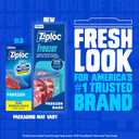 Ziploc Gallon Food Storage Freezer Bags, Stay Open Design, Easy to Fill, 66 Count (Packaging May Vary)