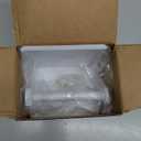 VAEHOLD Self Adhesive Toilet Paper Holder with Phone Shelf Stainless Steel Wall Mounted Toilet Paper Roll Holder - Bathroom Washroom Tissue Roll Holder with Storage Shelf - White