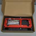 Door Hinge Jig, Aluminum Alloy Door Hinge Template Kit for Router, Adjustable Mortise Jig Fits Door Hinges from 2.5" to 5" Length, 1/4" R, 5/8" R, Square Corner (Red One)