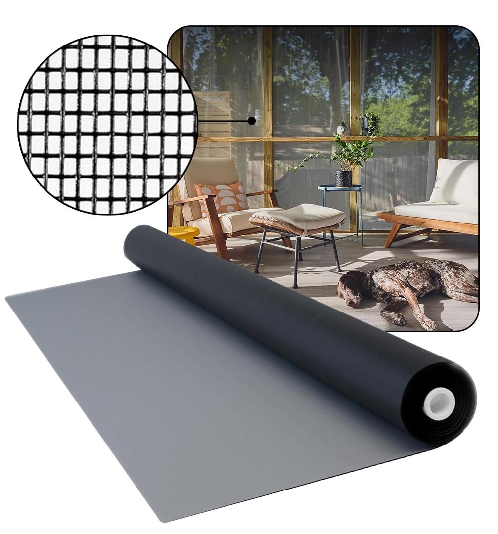 DOCAZOO Window Screen Mesh 72 in x 100 Ft