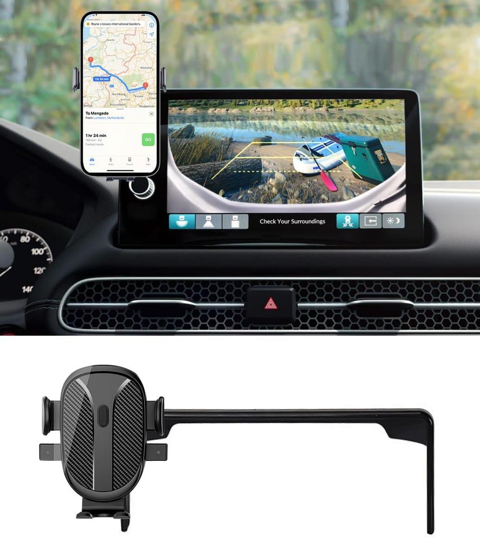 Car Phone Holder for Honda HRV 2023 2024 2025 2026 & CRV/CR-V 2023 2024 2025 2026 Accessories 7/9-inch Screen Dash Mount Cell Phone Holder for Most Smartphones Auto Interior Accessories