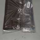 MIULEE 84" Long Scalloped Shower Curtain Linen Textured with 12 Metal Hooks Cute Extra Long Heavy Duty Washable Waterproof Cloth Shower Curtains with Black Border for Bathroom Hotel Bathtub,Brown