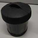 Extra Large Monthly Pill Box Weekly Medicine Storage Box Soft TPU Lid Medicine Box with 7 Large Compartments (Black)