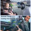 Dual Head Car Cooling Fan for Back Seat, Usb Powered 3 Speeds 12V Rotatable Car Seat Headrest Fan for Kids Baby Dog Rear Facing, Car Accessories Cooler That Blow Cold Air for Sedan Suv Rv Truck