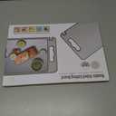 304 Stainless Steel Cutting Board for Kitchen, Stainless Steel/Wheat Straw PP Double Sided Large Cutting Board Non-Slip Scratch-Resistant Chopping Board with Juice Groove 1510 In