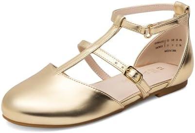 DREAM PAIRS Girls Dress Shoes Mary Jane Flats for Little Girls Party Shoes with T Strap 2
