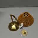 Boho Rattan Table Lamp,Wicker Night Light,LED Rechargeable Reading Lights,3 Color Touch Control Dimmable Bedside Lamps Living Room Bedroom Office Lighting Home Outdoor Decoration