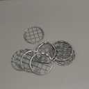 Patelai Mason Jar Frog Lid Insert Metal Flower Organizer Frog Lid Insert with Square Grids for Regular Mouth Mason Canning Jars(12 Pieces)