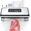 INKBIRD Vacuum Sealer Machine with 160W Double Pump, Full Automoatic Pro Vacuum Sealer for Food Preservation with Liquid/Moist/Dry Food, Food Sealer with Removable Drip Tray, Roll Storage and Cutter