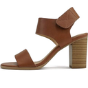 Soda Wait Womens Open Toe Chunky Block Heel Ankle Velcor Strap Shoes Dress Sandals, 6