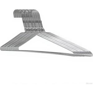 20Pcs Silver Wire Hangers for Clothes, Shirt, Wire Coat