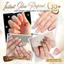 UNA GELLA Extra Short Almond Nail Tips Full Cover 504PCS Gel Nail Tips Short Almond Shaped Nails Tips Soft Gelly Gel Clear Fake Nails Tip for Acrylic Nail Tip Soak Off Home DIY Salon Nails 12 Sizes