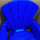 Little Tikes Kids Garden Chair 4 Pack in Blue, Outdoor Toddler Activity Adirondack Chairs for Picnic, Garden, Patio, Backyard & Beach, Outdoor Chair Set