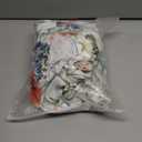 PinkPatty Women's Plus Size Maxi Dresses 3/4 Sleeves Bohemian Long Dress Printed Swing Dress with Belt, 3XL