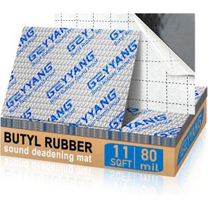 GEYYANG 10 Pcs Automotive Sound Deadener, 80 mil 11 sqft