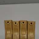 BDI Wear Parts 4 Pack X156L Long Excavator Bucket Teeth w/ P156 Roll Pins Compatible with Skid Steer, Backhoe, Mini Excavators