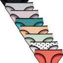 Finihen Girls Cotton Bikini Panties For Teens Hipster Briefs Toddler Underwear Comfortable Multipacks (16, Mixed Color/P5)