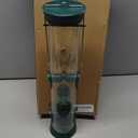 Kingsyard 2 Pack Tube Bird Feeders for Outdoors Hanging, Premium Hard Plastic Bird Feeder with 6 Feeding Ports, Weatherproof & Steel Hanger, Attracting for Wild Birds (Green)