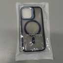 Nvollnoe for iPhone 16 Case Compatible with MagSafe Military Grade Shockproof Heavy Duty Protective Adjustable Kickstand Matte Semi Clear Phone Case for iPhone 16(Blue)