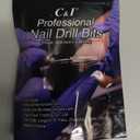 C & I 5 in 1 Nail Drill Bit, Cross & Slim Edition, Professional Nail Drills for Electric Manicure Drill Machine (Fine -F)