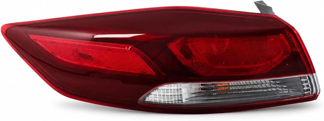Left Outer Halogen Tail Light Compatible with Elan-tra 2017-2018