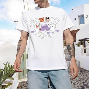 2025 Family Vacation Matching Outfits Cute Pumpkin Spooky Castle Tshirts Funny Family Trip Clothes (XL)