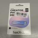 SANDISK 256GB Creator Phone Drive - for iPhone, iPad, Laptop & Mac - Includes USB Type-C and Lightning Connectors - Automatic Backup, 3 Months of Adobe Lightroom Included - SDIXD0N-256G-GN6TP