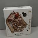 3D Puzzle Wooden Marble Run for Adults DIY Mechanical Puzzle Assembly Wood Crafts to Build Wood Model Kit for Adult Age 14+ Years Old